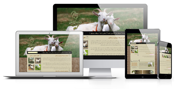 طراحی وب سایت مزرعه پرورش بز سانن توسط ریتون